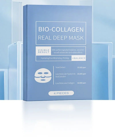 Bio-Collagen Face Mask Deep Moisturizing Overnight Mask Collagen Protein Hydrogel Soft Gel Mask Brightening Firming Skin Care
