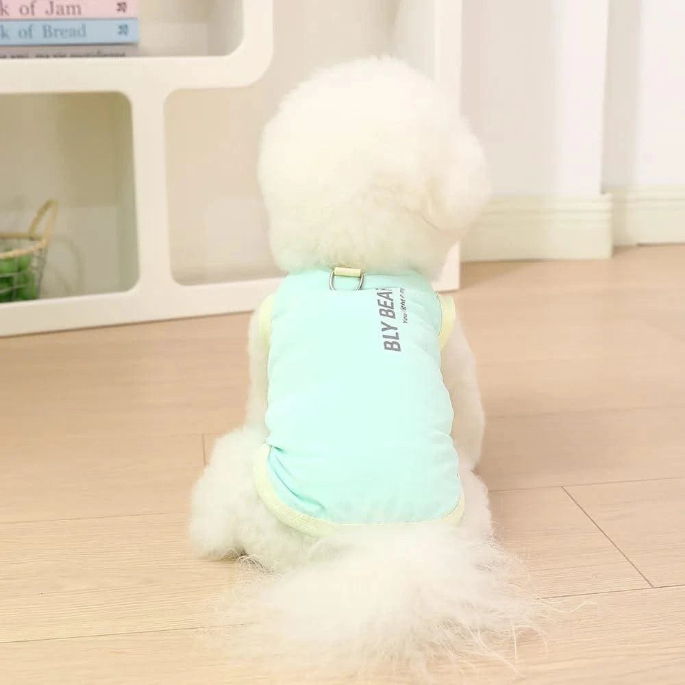 Pet Summer Cute INS  Breathable Patch Traction Tank Top Dog summer cloths  Cooling Vest for Dog  sun protective