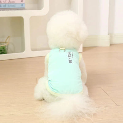 Pet Summer Cute INS  Breathable Patch Traction Tank Top Dog summer cloths  Cooling Vest for Dog  sun protective