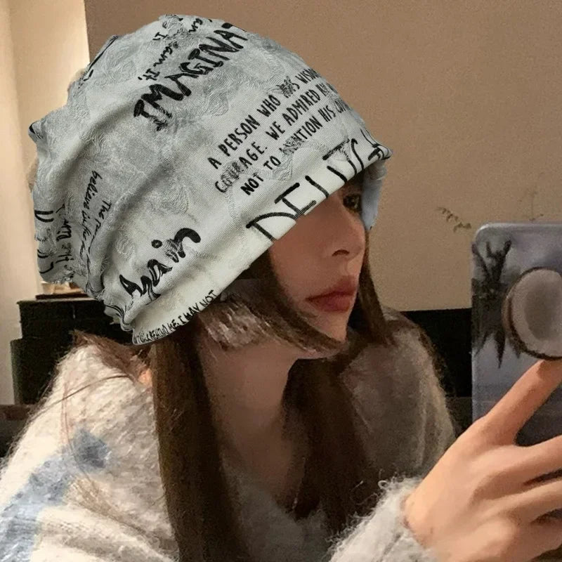 Fashion Hip Hop Beanies Hats For Men Women Spring Summer Thin Bonnet Gorras Unisex Streetwear Skullies Beanie Loose Style Hats