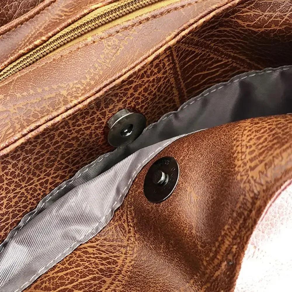 Women’s handbags vintage luxury leather shoulder bag designers large modern fashion brand female