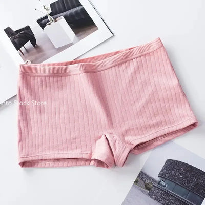 Women Boxers Underwear Cotton Ladies Safety Pants Female Seamless Underpants Solid Cozy Boyshorts sexy lingerie