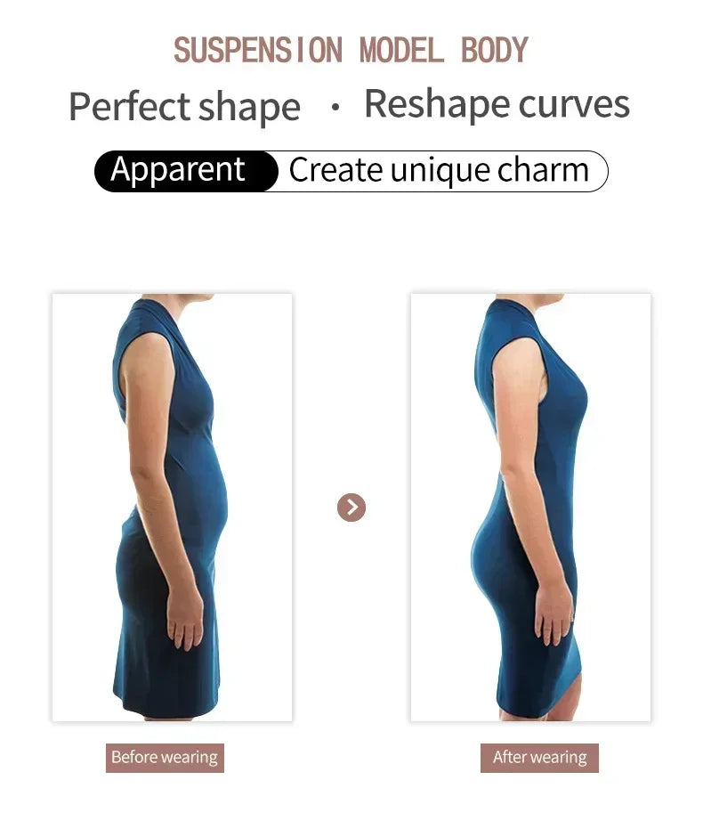 Body Shapewear for Women Seamless Solid Shaping Full Bodysuit Crew Neck Tummy Control Slimming Body Shaper Underwear & Shapewear