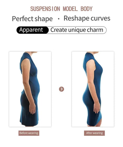 Body Shapewear for Women Seamless Solid Shaping Full Bodysuit Crew Neck Tummy Control Slimming Body Shaper Underwear & Shapewear