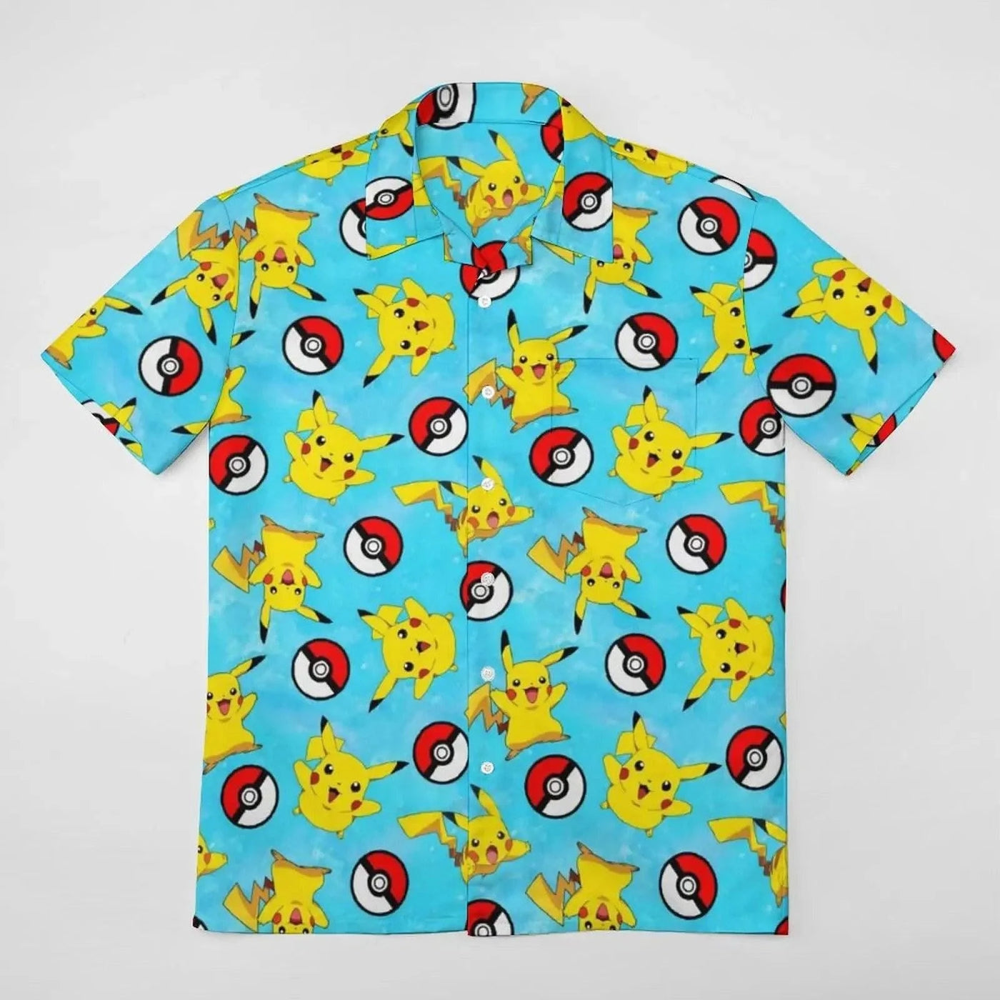 Summer Men's Shirt Cute Animal Print  Shirt