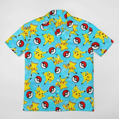 Summer Men's Shirt Cute Animal Print  Shirt