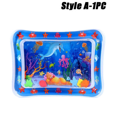 Summer Toys Baby Water Mat PVC Inflatable Cushion Infant Toddler Water Play Mat for Children Early Education Developing Baby Toy