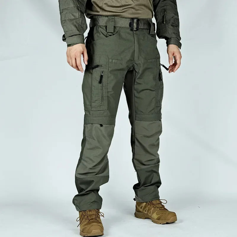 Multi Pockets Tactical Cargo Pants Men's Spring Autumn Outdoor Military Work Trousers Workwear Field Training Combat Pants Male