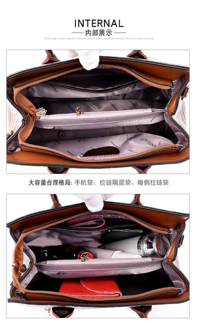 Vintage Fashion Crocodile Genuine Leather Luxury Ladies Handbags Women Bags Designer Woman Shoulder Bag Female Bolsas Feminina