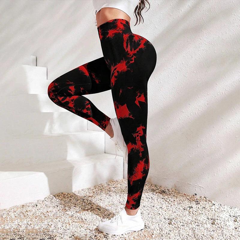 Tie Dye Workout Seamless Leggings for Women