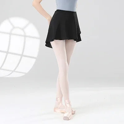 Women Girls Ballet Skirts Dance Short Skirts High Elastic Skirt Ballerina Adult  Ballet Dancing Dress lace Up Chiffon Skirt