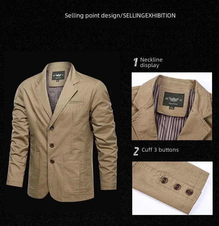 2025 Spring Autumn Blazers Men Fashion Slim Casual Business Handsome Suits Brand Men's Blazers Tops