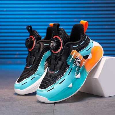 Children's school sports shoes breathable mat mesh casual anti slip easy to wear, suitable for boys and girls aged 5-10 years ol