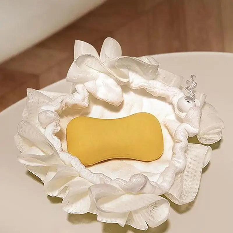 Bath Sponge 2 In 1 Body Sponge With Soap Pouch Multifunctional Bathroom Accessories For Skin Care Daily Use Travel Spa