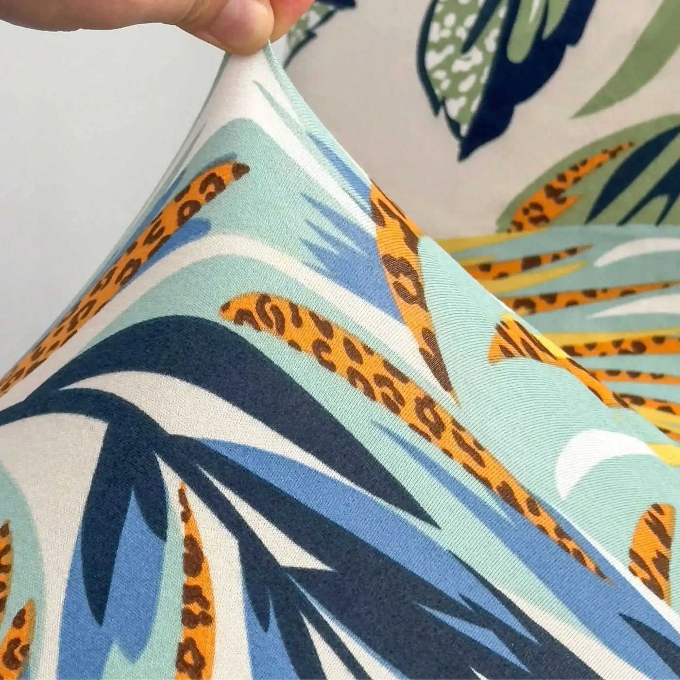 Outdoor Tropical Print Sofa Cushion Covers - Non-Slip Furniture Protectors, Replacement for Individual Seat Cushions