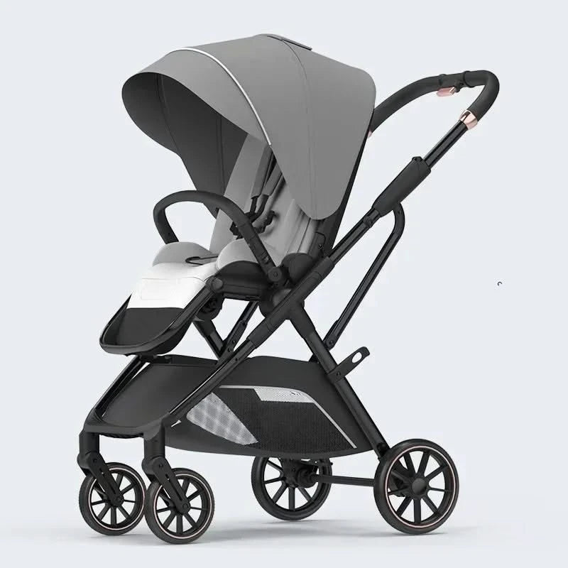 Portable High-view Baby Stroller Two-way Portable Baby Stroller Foldable Children's Four-wheel Baby Stroller 0-3 Years Old