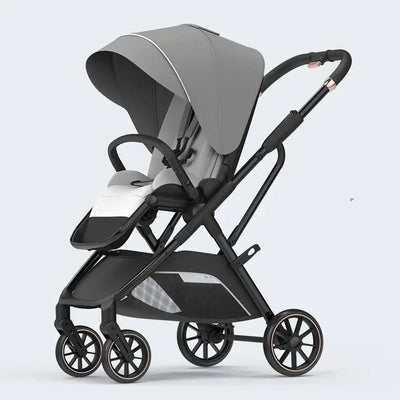 Portable High-view Baby Stroller Two-way Portable Baby Stroller Foldable Children's Four-wheel Baby Stroller 0-3 Years Old