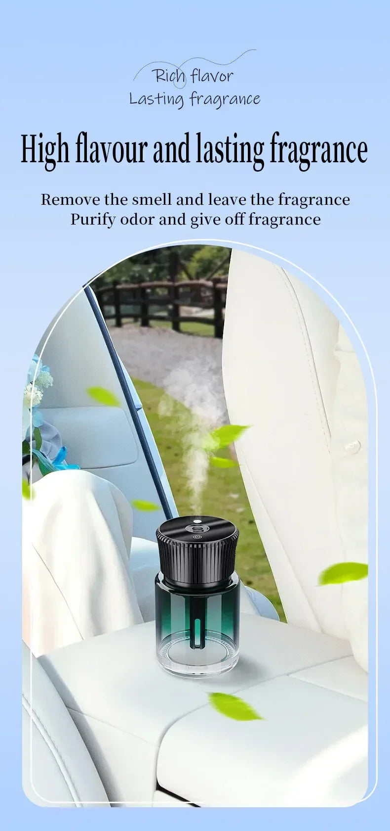 Smart car fragrance diffuser; car fragrance; automatic car fragrance diffuser; starry ceiling environment. USB car fragrance dif