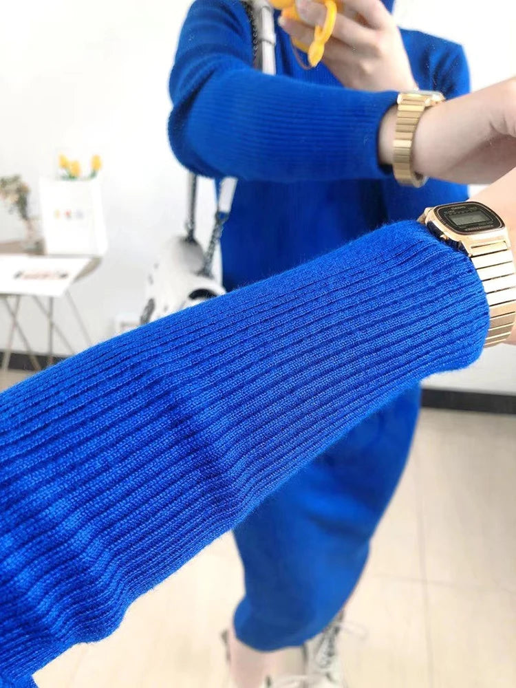 Fall Winter Turtleneck Slim Knit Dresses Women Casual Elegant Sweater Dress Korean Mid-length Soft Knitwear Vestidos Bottom Robe