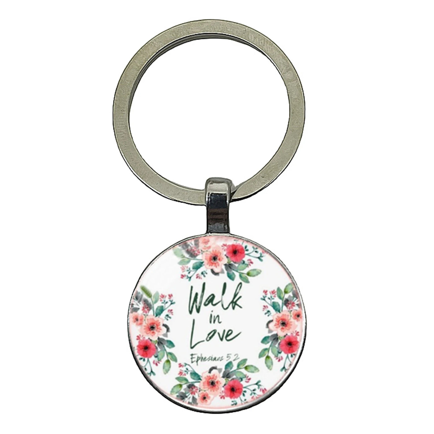 Give Thanks With A Grateful Heart Bible Verses Keychain Glass Scripture Quote Jewelry Christian Faith Keyring Thanksgiving Gifts