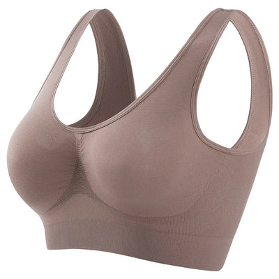 Women's S-5XL Seamless Bra Push-Up Sports Bra
