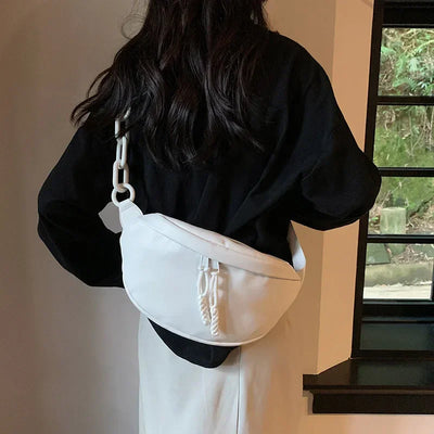 Designer Woman Waist Bag Quality Soft Leather Fanny Pack Purse Fashion Brand Ladies Belt Bag Luxury Shoulder Crossbody Chest Bag