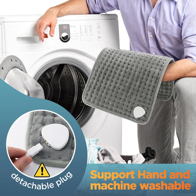 Electric Heating Pad for Back and Leg 9 Heat Levels Temperature Control Hot Compress Fast Heating Mat Pet Warming Mat Home Use