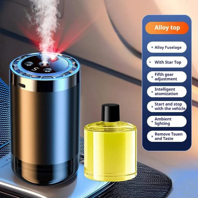 Car Air Humidifier Fragrance Diffuser Car Air Fresheners Perfume Essential Oil Diffuser Odor Eliminator Removing Humidifier