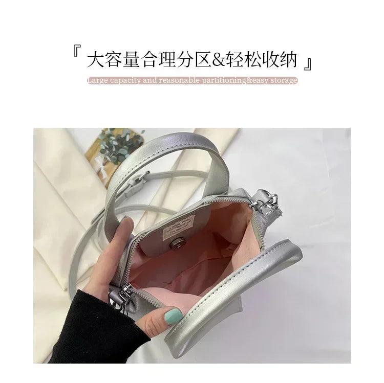 Tote bag hand bags for women 2024 designer handbag shoulder square crossbody korean popular youth women’s fashion