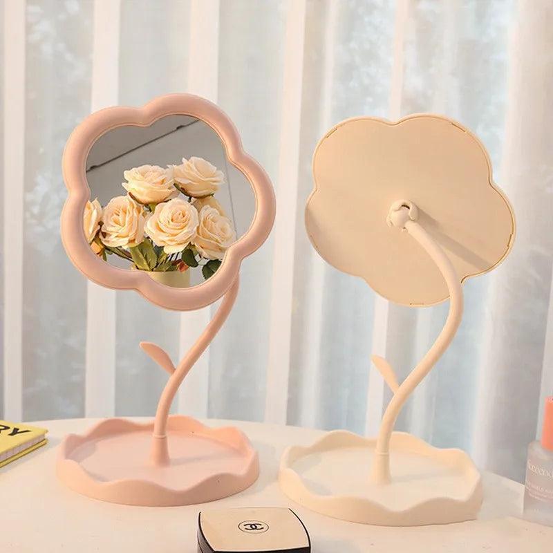 Mirror desktop flower mirrors creative dormitory online celebrity gao yan value for bedroom home decor