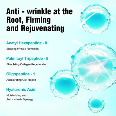 Face Serum SixPeptide Firming Highly Effective Anti-Wrinkle Skin Firming Smooth Skin Preventing Improving Facial Serum Skin Care