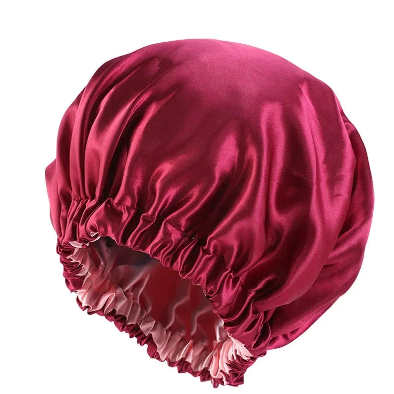 Silk Hair Bonnet for Sleeping Satin Bonnet for Natural Hair Silk Hair Wrap Satin Bonnet Cap Night Sleep Hat Silk Turban