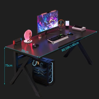 Desktop Computer Desk Ergonomic Gaming Table Bedroom Writing Desk K-type Luxury Stable Gaming Table Double Player Gaming Table