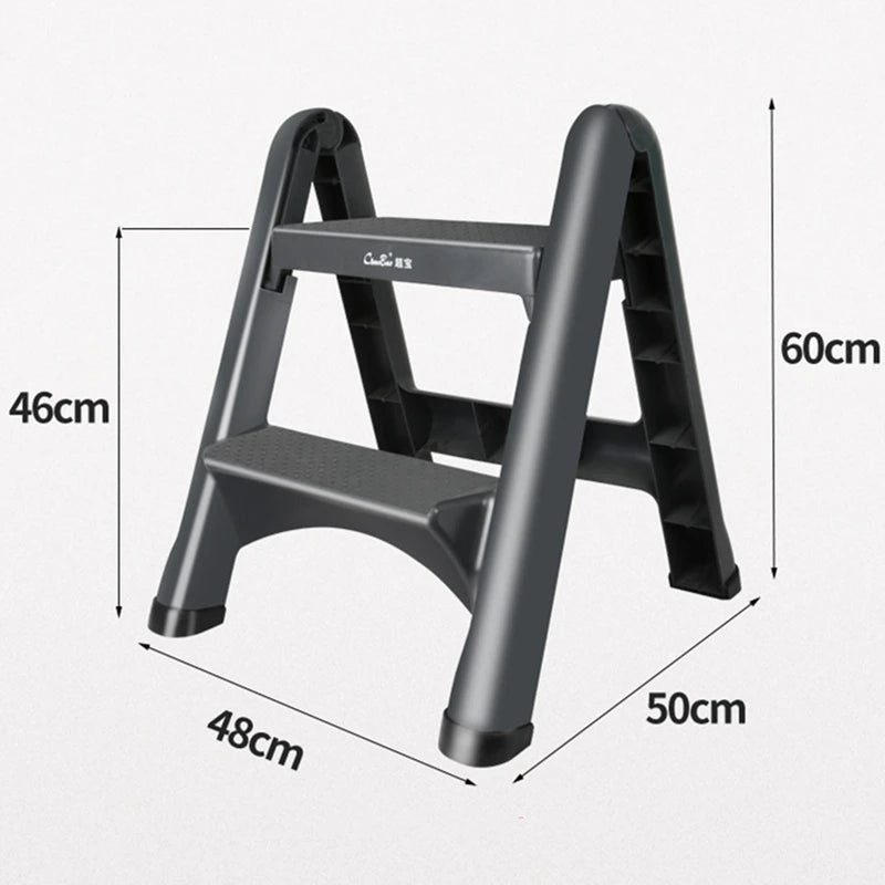 Step Ladder Engineering,Plastic 2 Step Household Tools for Cleaning,Car Wash Staircase Fold Stair