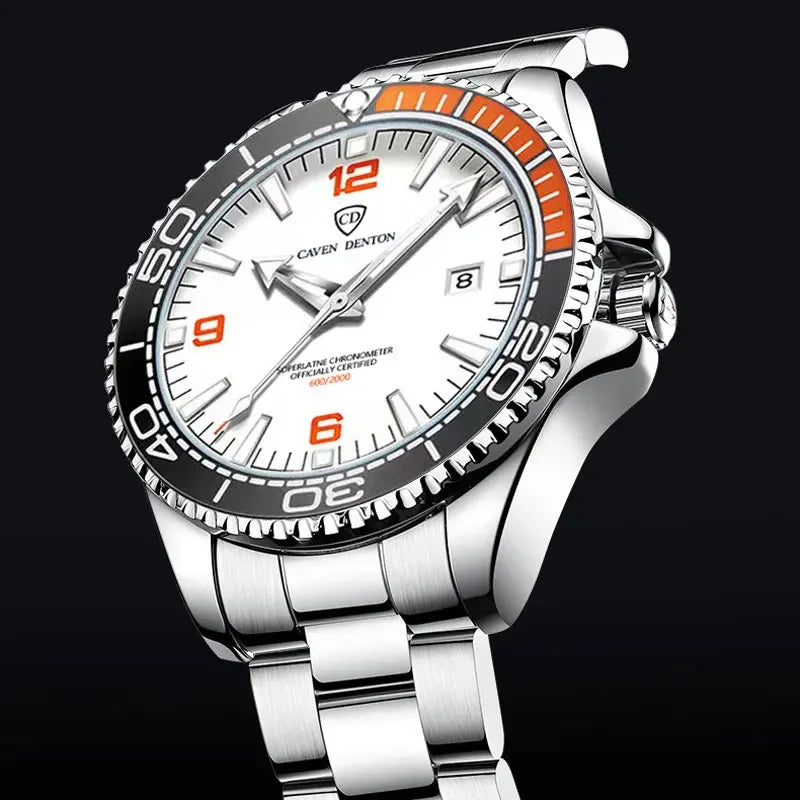 2025 New Top Brand Design Men's Watches Luxury Fashion Multifunctional Dial Quartz Watches Steel Strap Waterproof Men's Watches