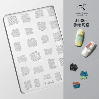 Geometric Bowknot Grid Lace Flora Edge Nail Art Silicone Carving Mold Mould Star Daisy Flower Charms Bow Tie Snowflake Template