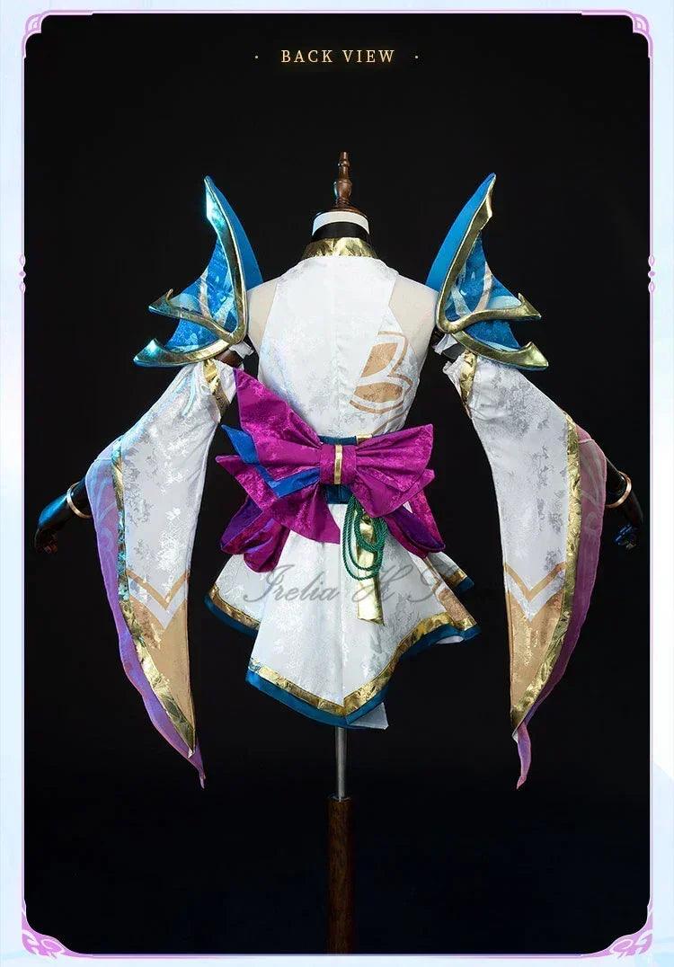 Irelia h lux lol spirit blossom cosplay costume for women game halloween party dress role cosplays