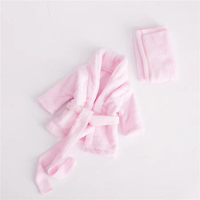 Newborn Photography Bathrobe Baby Bathing Pajamas Photo Studio Photography Clothing Baby Thickened Coral Velvet Bathrobe Pajamas