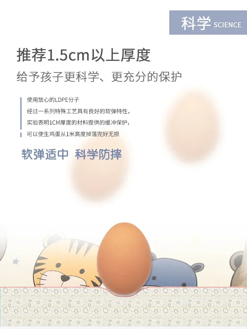 Baby Play Mats Activities Mats For Baby Game Mats Waterproof Children's Rug Mother Kids Crawling Play Floor Folding Soft Carpets