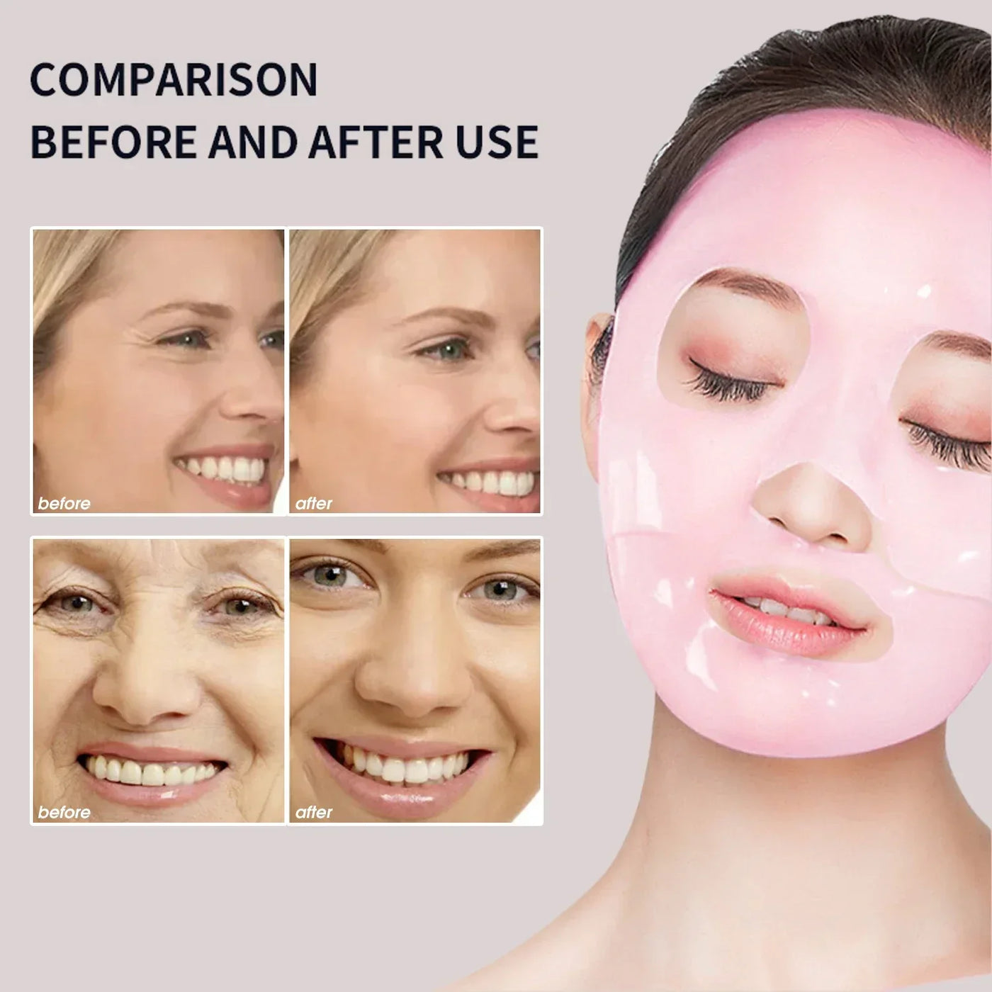 Bio Collagen Overnight Mask Deep Hydrating Moisturizing Shrink Pores Brightening Mask Gentle Refreshing Women Facial Skin Care