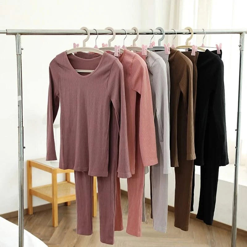 Women Thermal Underwear Winter Long Sleeve