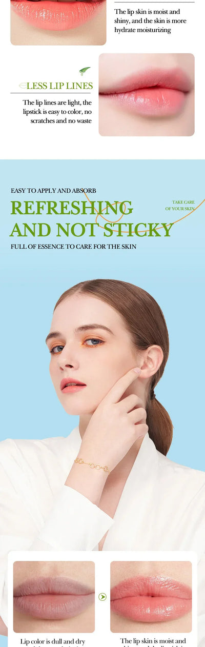 SADOER Lip Aloe Balm Nourishing, Hydrating and Moisturizing Preventing Cracking and Repairing Lips Gentle Non Irritating