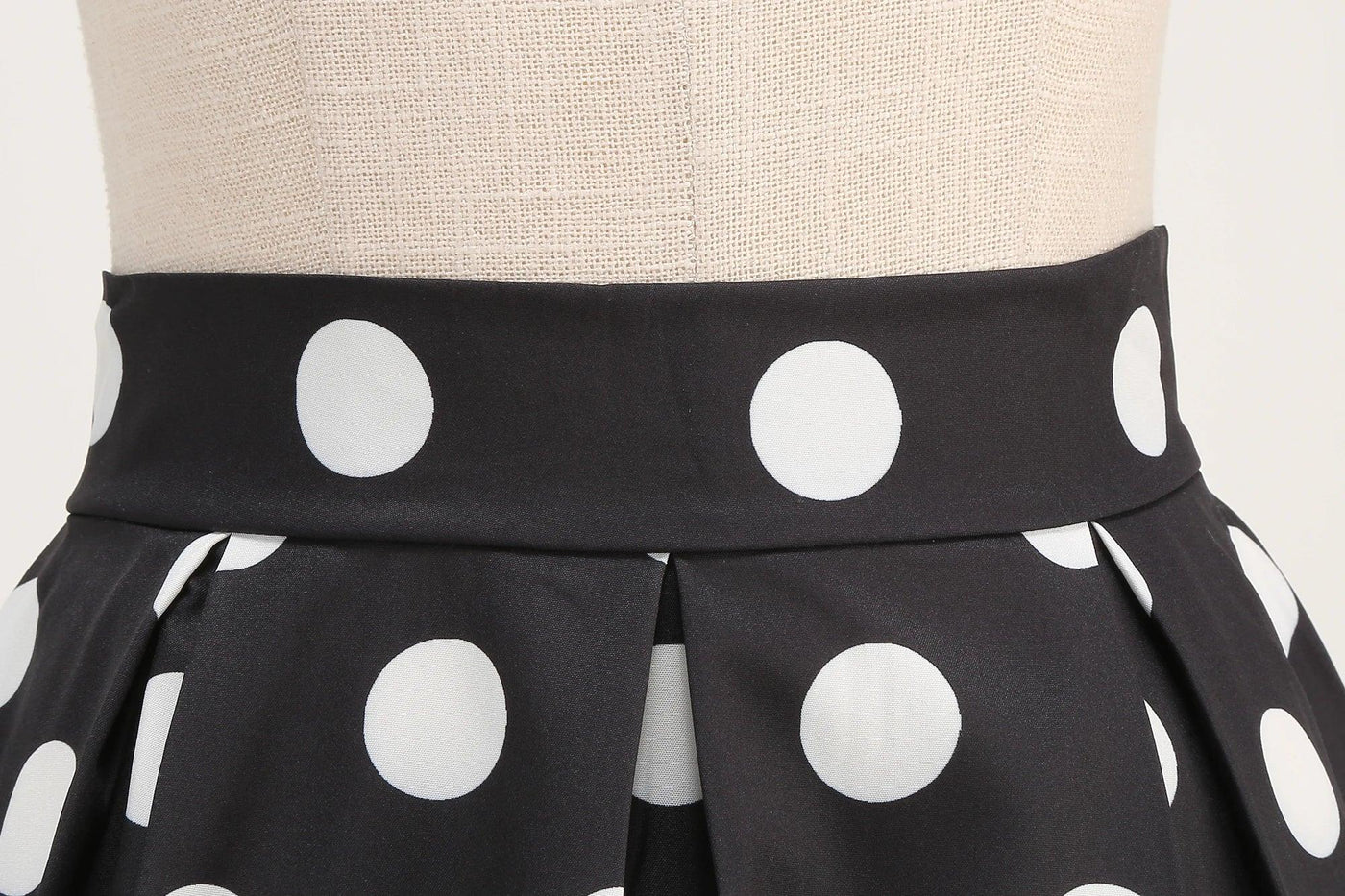 Summer Casual Women Midi Skirt Polka Dot High Waist Retro Vintage 50s Pleated Party Skirts