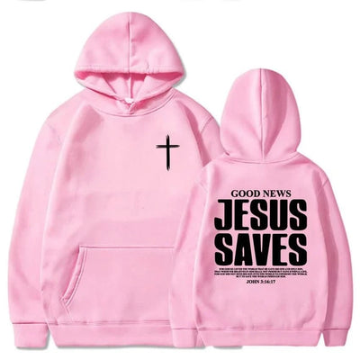 Jesus Saves John 3:16:17 Hoodies Christian Bible Verse Sweatshirts Men Women