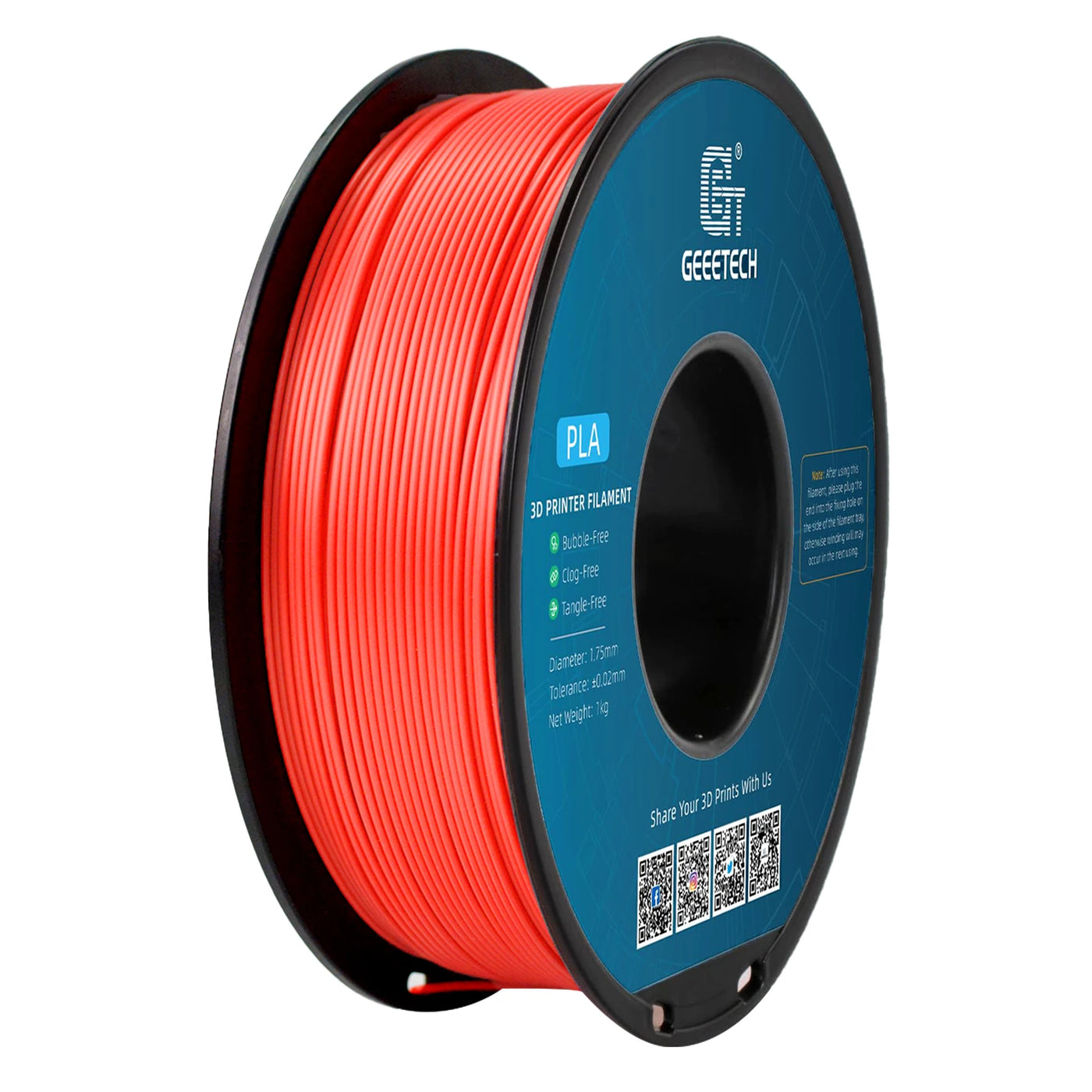 Geeetech 3d printer Filament PLA PETG Plastic 1kg 1.75mm,Tangle-Free, 3d printing wire materials, black, white, vacuum packaging