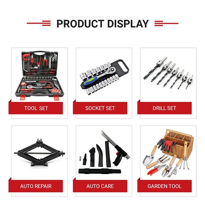 15-Piece Combo Power Tools Set Brushless Cordless Drill & Electric Hammer Drill Angle Grinder Includes Hard Case