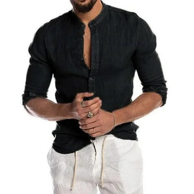 Men's Clothes Party Long Sleeve Shirt Summer