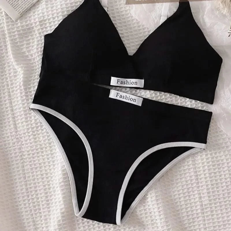 Women Cotton Bra And Panties Set