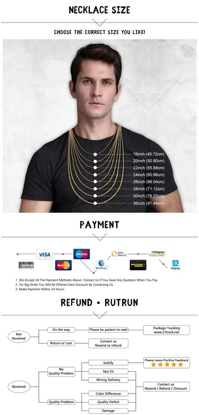 Hinduism Ganesha Powerful Amulet Men Necklaces Stainless Steel Pendant Chain Women Jewelry Vintage Accessories Gifts Wholesale