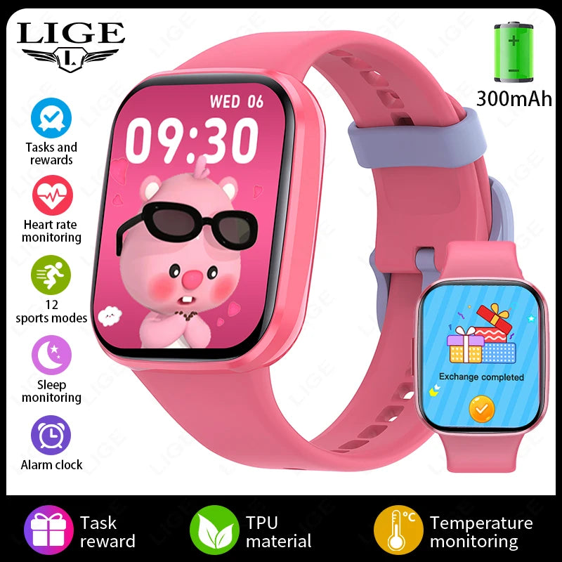 Smart Watch Sports Fitness Kids Clock 2025 Children Watches For Girls Boys Gift Electronic Bracelet Digital Wristwatch Men Women